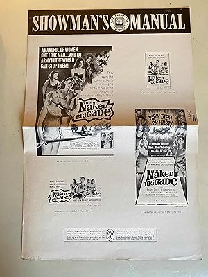Bild des Verkufers fr The Naked Brigade Pressbook 1965 Shirley Eaton, Ken Scott! zum Verkauf von AcornBooksNH