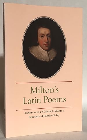 Bild des Verkufers fr Milton's Latin Poems. zum Verkauf von Thomas Dorn, ABAA