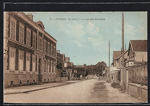 Carte postale Auneau, La Gendarmerie