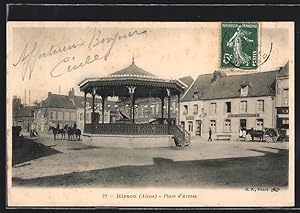 Carte postale Hirson, Place d`Armes