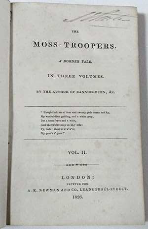 The Moss-Troopers, a Border Tale in three volumes by the author of Bannockburn.