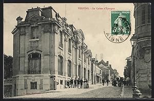 Carte postale Vervins, La Caisse d`Epargne