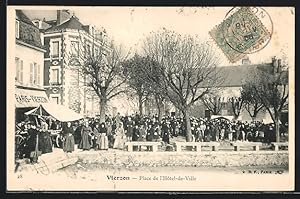 Carte postale Vierzon, Plac e de l'Hotel-de-Ville