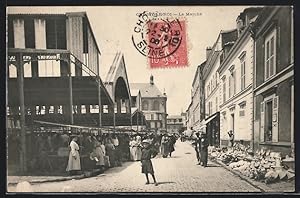 Carte postale Choisy-le-Roi, Le Marché