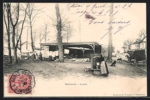 Carte postale Brevannes, Lavoir, Waschfrauen