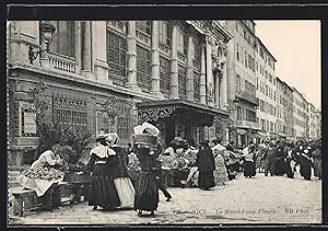 Carte postale Nice, Le Marché aux Fleurs