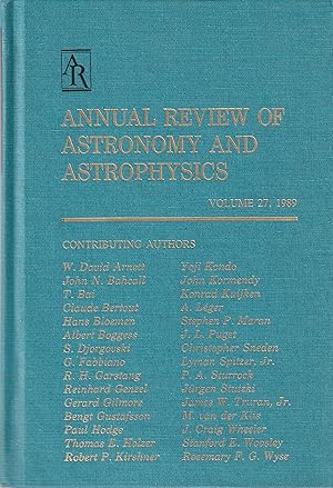 Seller image for Annual Review of Astronomy and Astrophysics Volume 27, 1989 for sale by Book Booth
