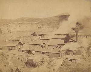Four Mounted Photographs of Deadwood and Lead City, South Dakota