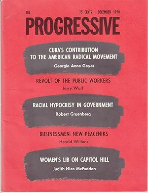 Seller image for The Progressive, December 1970 for sale by Monroe Bridge Books, MABA Member