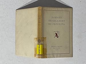 Imagen del vendedor de Poesias de Gilabert De Prxita a la venta por La Social. Galera y Libros