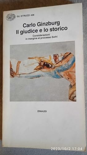 Seller image for Il giudice e lo storico. Considerazioni in margine al processo Sofri for sale by librisaggi