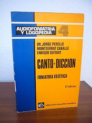 Image du vendeur pour CANTO-DICCIN. Foniatra esttica. mis en vente par Libros Mmesis