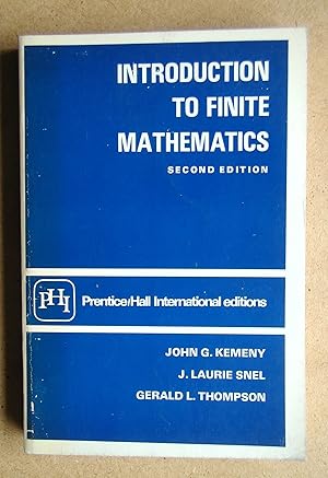 Imagen del vendedor de Introduction to Finite Mathematics. a la venta por N. G. Lawrie Books