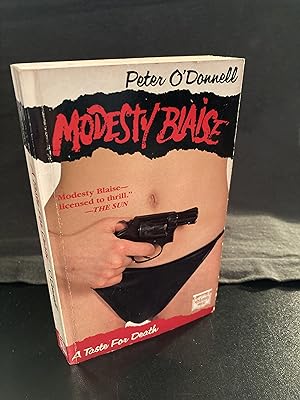 A Taste for Death / ("Modesty Blaise" Series #4), Paperback, Mysterious Press, First Edition, ***...