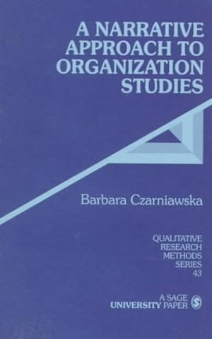 Imagen del vendedor de Narrative Approach to Organization Studies a la venta por GreatBookPrices