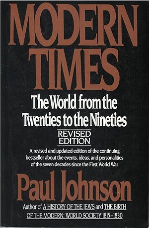 Seller image for Modern Times: The World from the Twenties to the Nineties for sale by The Haunted Bookshop, LLC