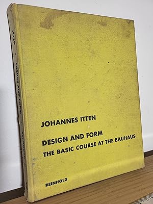 Imagen del vendedor de Design and Form; The Basic Course at the Bauhaus a la venta por Losaw Service