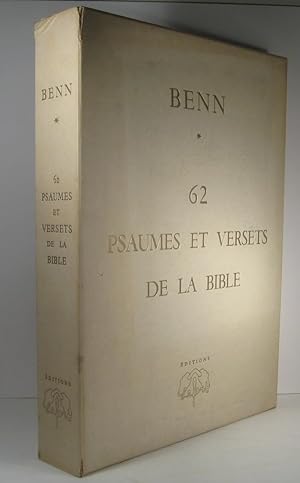 Seller image for 62 (Soixante-deux) Psaumes et Versets de la Bible for sale by Librairie Bonheur d'occasion (LILA / ILAB)