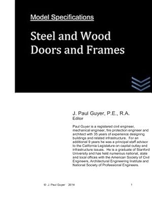 Bild des Verkufers fr Steel and Wood Doors and Frames zum Verkauf von GreatBookPrices