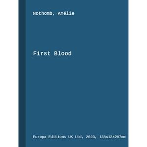Bild des Verkufers fr First Blood zum Verkauf von ISIA Media Verlag UG | Bukinist