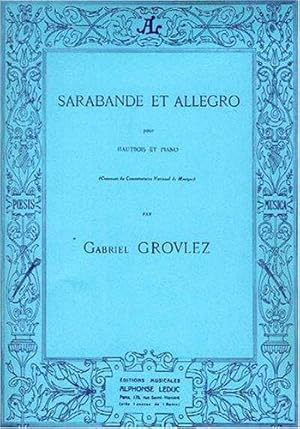 Imagen del vendedor de Gabriel Grovlez: Sarabande et Allegro for Oboe and Piano a la venta por WeBuyBooks