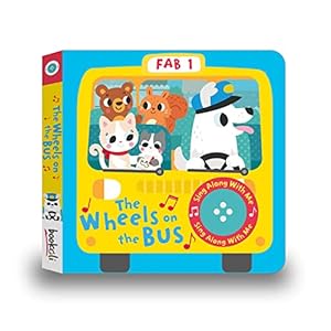 Imagen del vendedor de Bookoli - The Wheels on the Bus Musical Book - Sing Along Nursery Rhymes - Kids Musical Book with Sound Button - Perfect Gift for Children - Board Book a la venta por WeBuyBooks