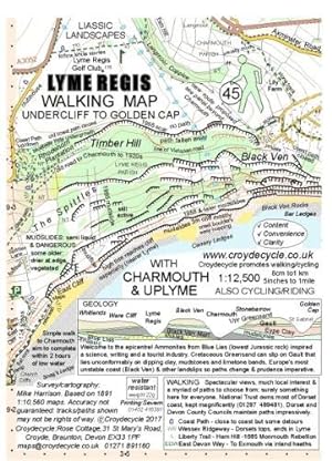 Imagen del vendedor de Lyme Regis Walking Map: Undercliff to Golden Cap with Charmouth & Uplyme: 45 a la venta por WeBuyBooks