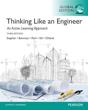Imagen del vendedor de Thinking Like An Engineer Global Edition a la venta por GreatBookPricesUK