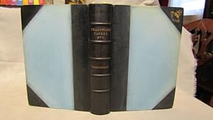 Bild des Verkufers fr Zaehnsdorf signed 1/2 black morocco and blue cloth fine binding on William Thackeray, The Memoirs of Mr. Charles Yellowplush and 9 other short titles with 24 engraved plates by George Cruikshank. zum Verkauf von J & J House Booksellers, ABAA