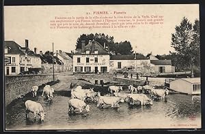 Carte postale Fismes, Fismette, Cafe Restaurant