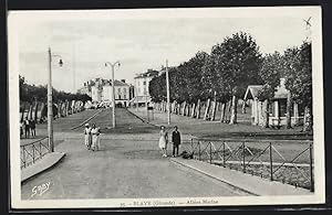 Carte postale Blaye, Allees Marines