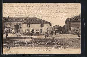 Carte postale Auzéville, La Place