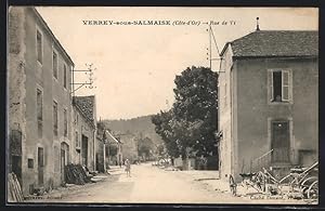 Carte postale Verrey-sous-Salmaise, Rue de Vi