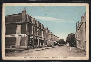 Carte postale Rougemont, Avenue de la Gare