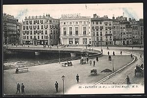 Carte postale Bayonne, Le Pont Mayou