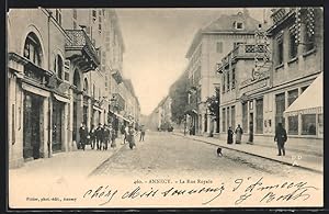 Carte postale Annecy, La Rue Royale