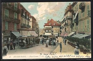 Carte postale Aix-les-Bains, Place Carnot