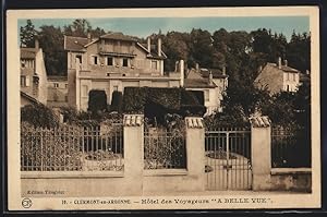 Carte postale Clermont-en-Argonne, Hotel des Voyageurs A Belle Vue