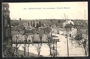 Carte postale Belin, Vue panoramique, Route de Bayonne