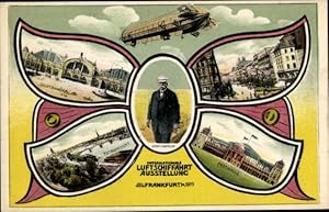 Ansichtskarte / Postkarte Frankfurt am Main, Int. Luftschifffahrt Ausstellung 1909, Graf Zeppelin...