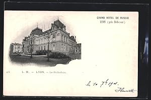 Carte postale Lyon, Grand Hotel de Russie