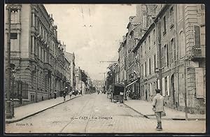 Carte postale Caen, Rue Pémagnie