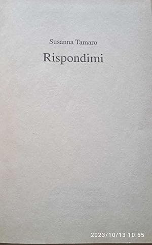 Imagen del vendedor de Rispondimi a la venta por librisaggi