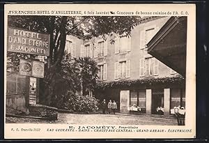 Carte postale Avranches, Hotel d`Angletterre E. Jacomety