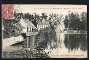 Carte postale Randonnal, Chateau et Etang de Gaillon
