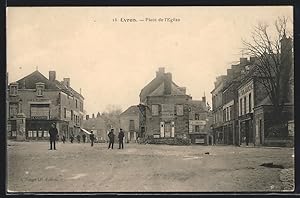 Carte postale Evron, Place de l`Eglise