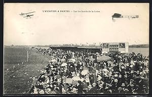 Carte postale Nantes, L`Aviation, Sur les bords de la Loire