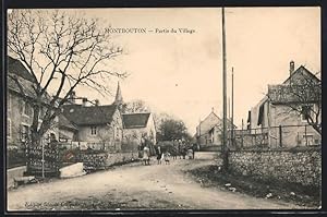 Carte postale Montbouton, Partie du Village