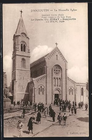 Carte postale Danjoutin, La Nouvelle Eglise