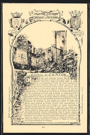 Carte postale Curton, Château de Curton